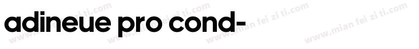 adineue pro cond字体转换